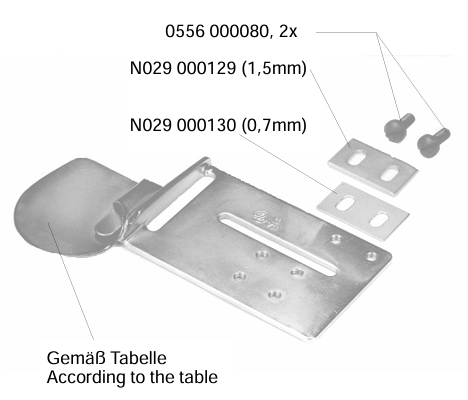 N001 06 Einfasser/Falter für einfache Rechtsfalte oben.