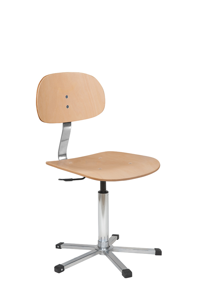 Nähstuhl / Industrie-Drehstuhl – Schichtholzausführung, mit Gasdruckfeder – ERGOLINIA EVO4