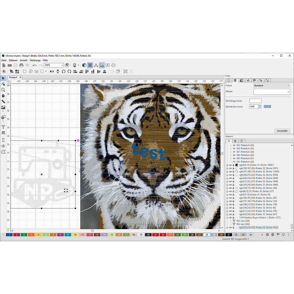 CHROMA INSPIRE Embroidery design software